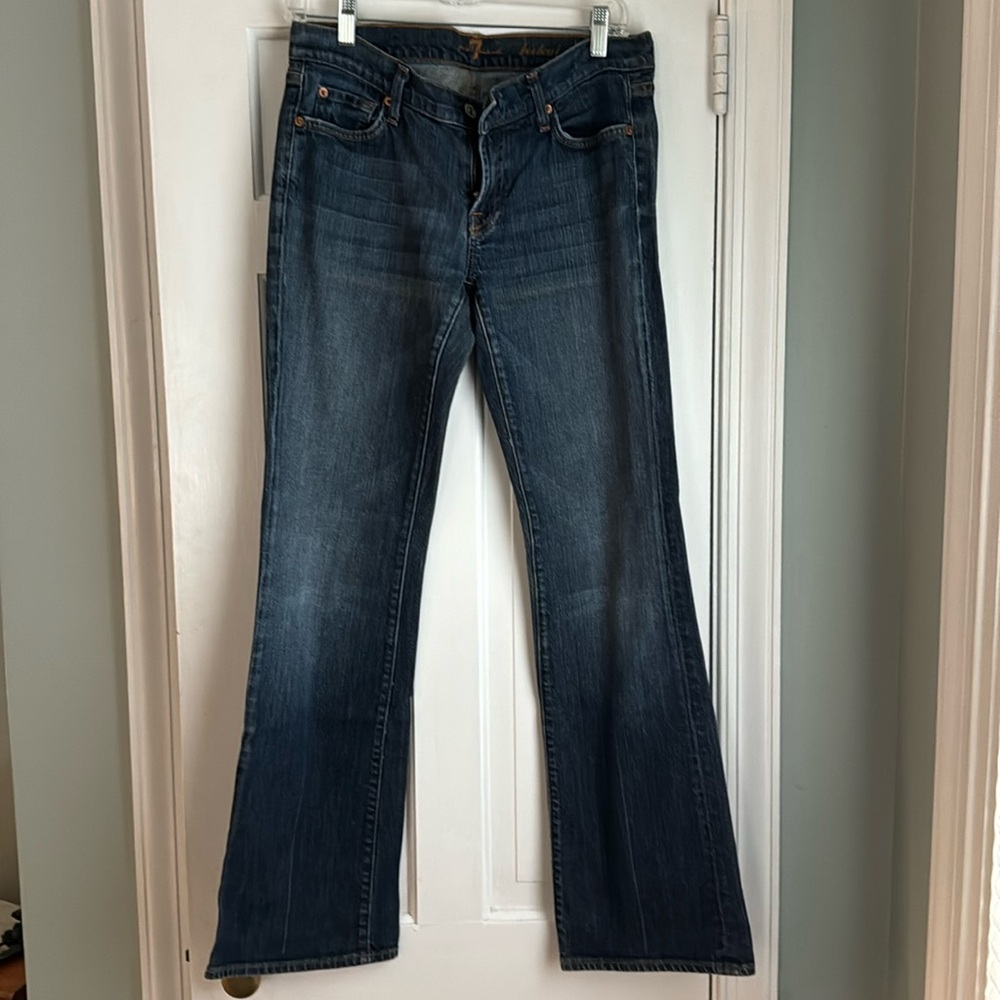 Women’s 7 For All Mankind Low Rise Bootcut Jeans Size 30